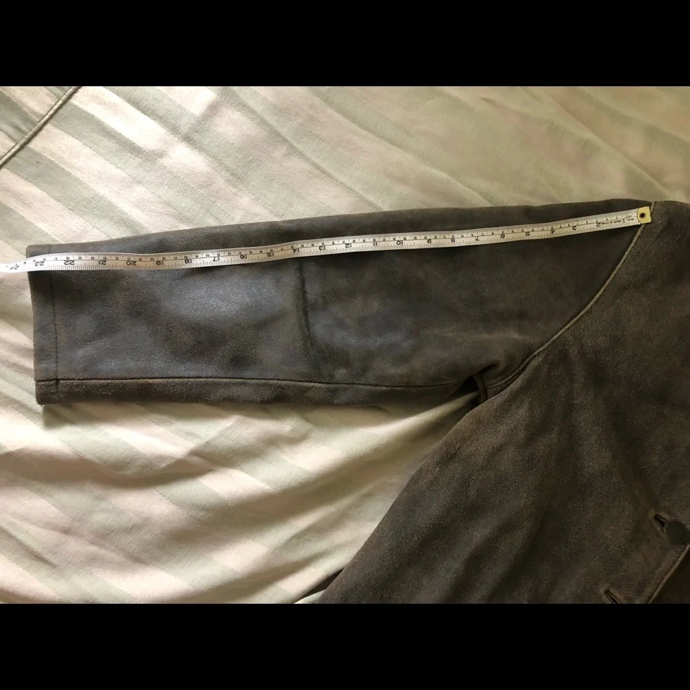 Vintage Medium Leather Jacket, brown oiled leather, Panther Noir - Picture 7 of 10